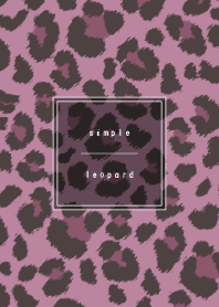 simple leopard : Ash pink