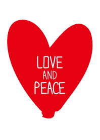 ラブ アンド ピース-ハート-