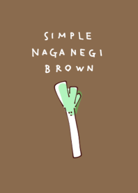 simple Japanese leek Brown.