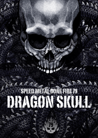 Speed metal bone fire Dragon skull 79