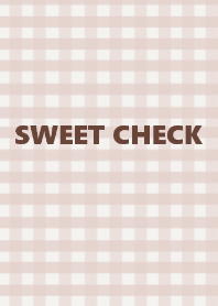 =SWEET CHECK=pinkbrown