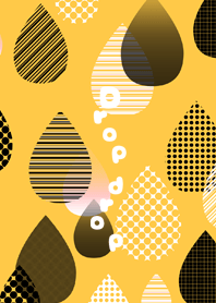 Cloudy sky of a drop drop yellow