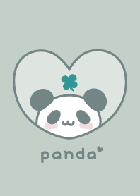 熊貓 四葉 [暗綠色]