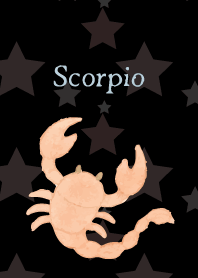 Cute Scorpio on black