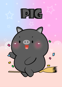 Cute Naughty Black  Pig Theme (JP)