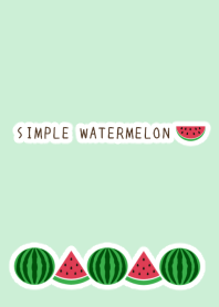 SIMPLE WATERMELON-LIGHT MINT GREEN