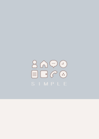 シンプル（beige blue)V.337