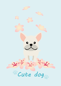 法國鬥牛犬-花朵