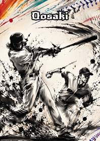 Dynamic Sumi-e Baseball: Oosaki