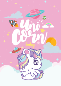 Unicorn Baby Fat Galaxy magenta