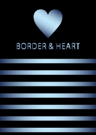 BORDER & HEART -METAL BLUE-