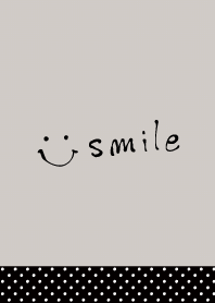 Grayish polka-dotted smile2