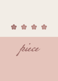 Pink beige.Cherry blossoms