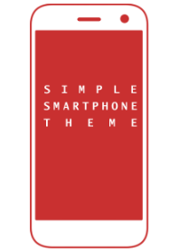 SIMPLE SMARTPHONE THEME[Red]2