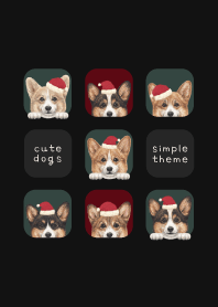 DOGS - コーギー01 - クリスマス