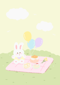a rabbit picnic