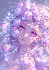 절대 예쁜 보라색 장미 소녀 ❤