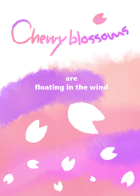 Cherry blossoms are floating2