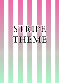 GRADATION STRIPE-RED GREEN-WHITEj