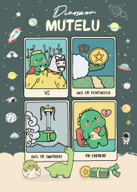 Mutelu Dino Night Green : Money & Love