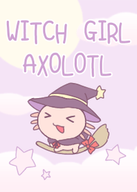 WITCH GIRL AXOLOTL/purple