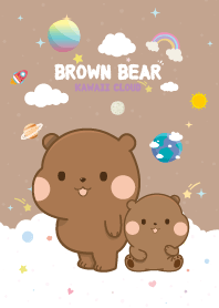 Brown Bears Candy Cotton Light Brown