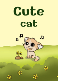Cute cat .