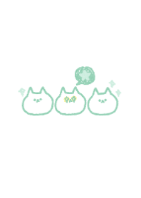 Biepo Simple 16-3(green) Cat Theme