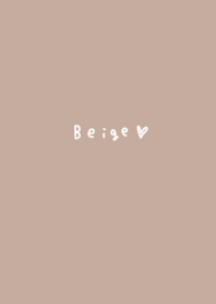 Simple beige with lettered hearts.