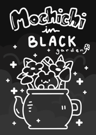 Mochichi bear in black garden