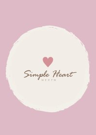 Simple Heart Dusky Pink-MEKYM 20
