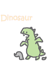 with dinosaur