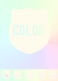 yellow color rainbow  V19