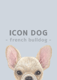 ICON DOG - french bulldog - PASTEL BL/03