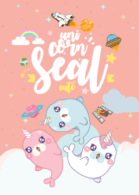 Seal Unicorn Galaxy Cute Rose