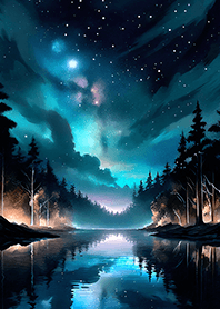 Beautiful starry night view#2929