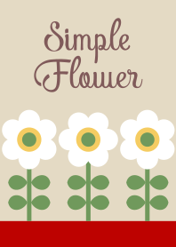 Flower2(bordeaux&beige)