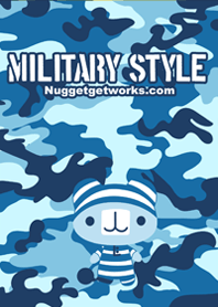 Military Style  -カモフラージュブルー-