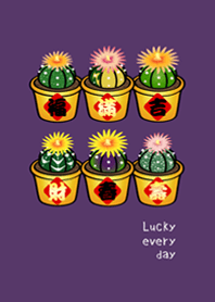 開運吉祥盆栽(深紫色)