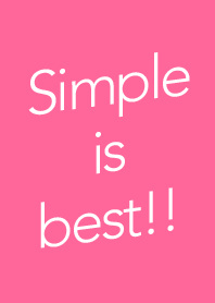 Simple is best(pink)
