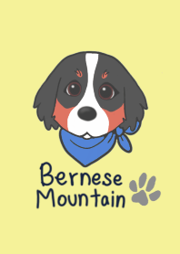 Bernese Mountain Dog Illustration Theme Line Theme Line Store