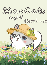 Ragdoll cat floral ver.