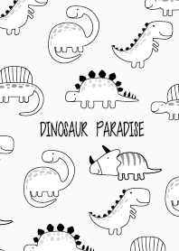 DINOSAUR PARADISE #B/W +