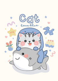 Cat shark cute : love blue