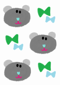 Cute bear theme x white