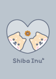 Shiba Inu Sunflower - Dullness Blue