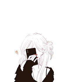 Stylish girl black and white 03