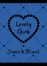 ♡Heart&Girly♡ブルー&ブラック