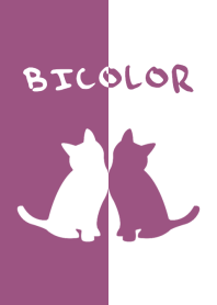 BICOLOR [KittyCat] Purple&White 135