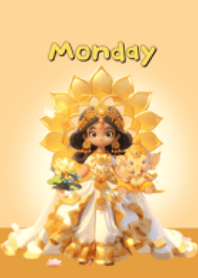 วันจันทร์ พระแม่ลักษมีและพระพิฆเนศ